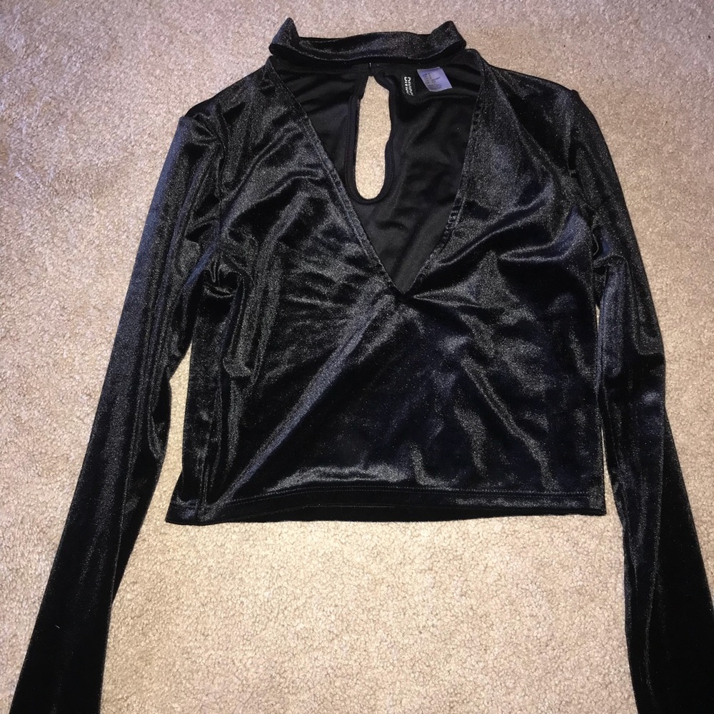 velvet crop top